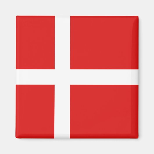 Denemarken Vlag Magnet (Voorkant)