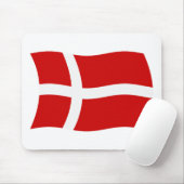 Denemarken Vlag Muismat (Met muis)