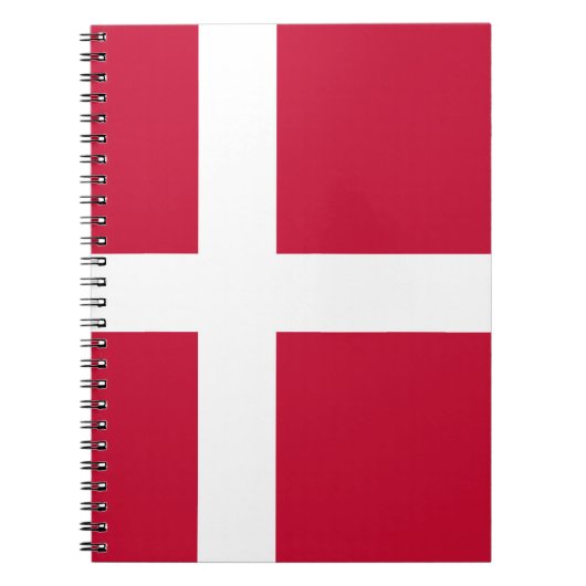 Denemarken Vlag Notitieboek (Voorkant)