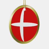 Denemarken Vlag Ornament (Rechts)