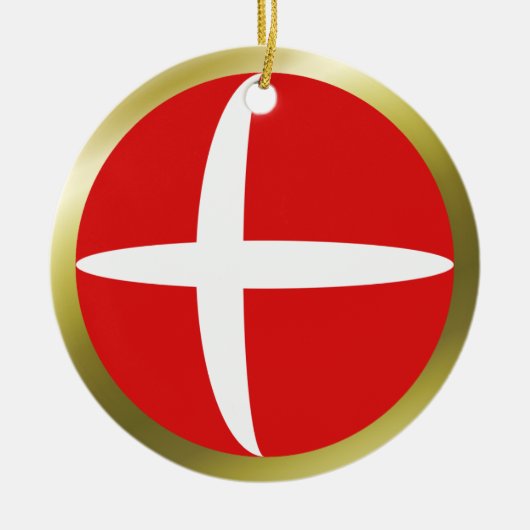 Denemarken Vlag Ornament (Voorkant)