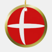 Denemarken Vlag Ornament (Achterkant)
