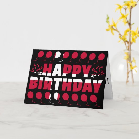 Denemarken Vlag Patriotic Birthday Kaart (Gele Bloem)