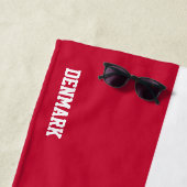 Denemarken Vlag Prachtig Patriottisch Strandlaken (In situ)