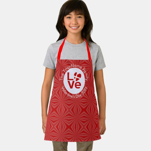 Denemarken Vlag rode lijn gepersonaliseerd Kind Schort (Insitu)