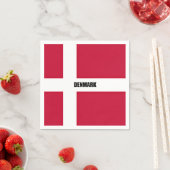 Denemarken Vlag (rood en wit) Servet (Insitu)