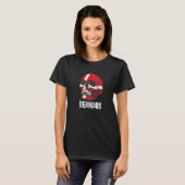 Denemarken vlag schedel Deense Pride Patriotic T-shirt (Voorkant volledig)