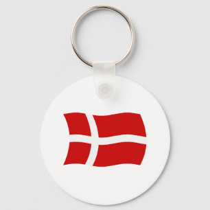Denemarken Vlag Sleutelhanger