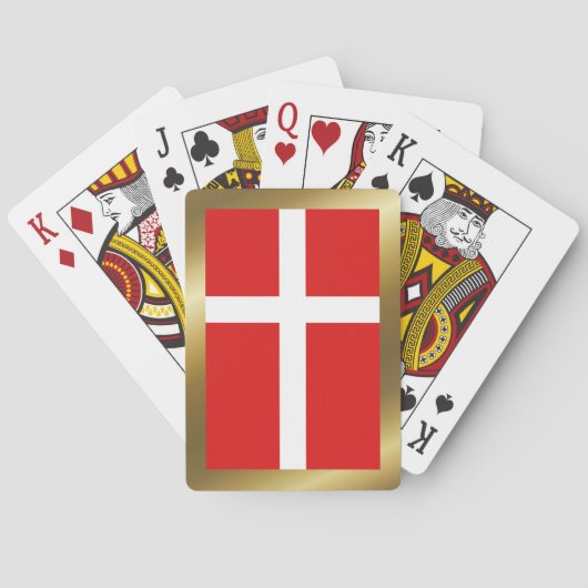 Denemarken Vlag Speelkaarten (Achterkant)