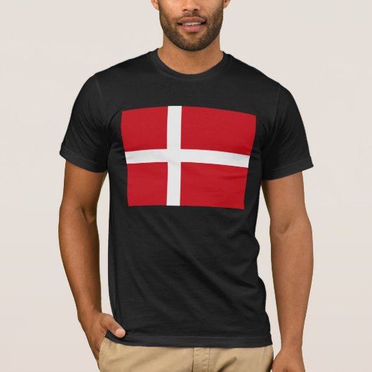 Denemarken Vlag T-shirt (Voorkant)