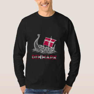 Denemarken Vlag Trots Viking Deens Valhalla Dans R T-shirt