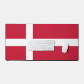 Denemarken / Vlag van Denemarken Bureaumat (Keyboard & Muis)