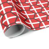 Denemarken Vlaggenhuiskrappelpapier Cadeaupapier (Rol Hoek)