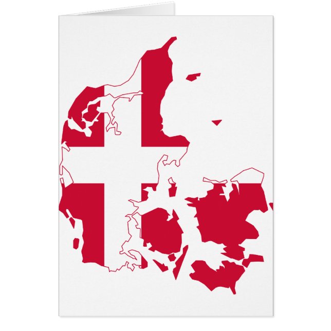 Denemarken Vlaggenkaart DK (Voorkant)