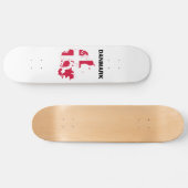 Denemarken - Vlaggenkaart Skateboard (Horizontaal)