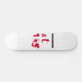 Denemarken - Vlaggenkaart Skateboard (Horizontaal)