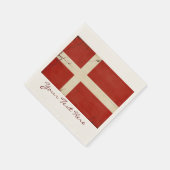 Denemarken Vlagpartij Napkins Servetten (Hoek)