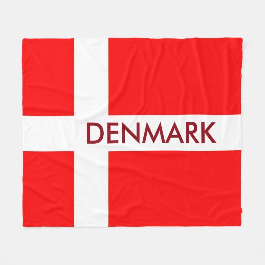 Denemarken vlooienlans! fleece deken (Voorkant (Horizontaal))