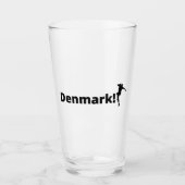 Denemarken voetbal glas (Voorkant)