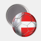 Denemarken voetbal magneet (Voorkant / Achterkant)