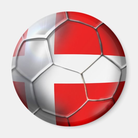 Denemarken voetbal magneet (Voorkant)