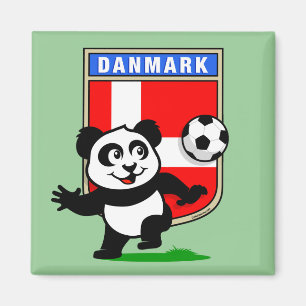 Denemarken Voetbal Panda Magneet