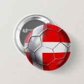 Denemarken Voetbal Ronde Button 5,7 Cm (Voorkant /achterkant)