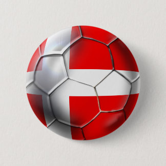 Denemarken Voetbal Ronde Button 5,7 Cm