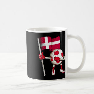 Denemarken Voetbalshirt Deense Vlag Voetbal Dab Gr Koffiemok