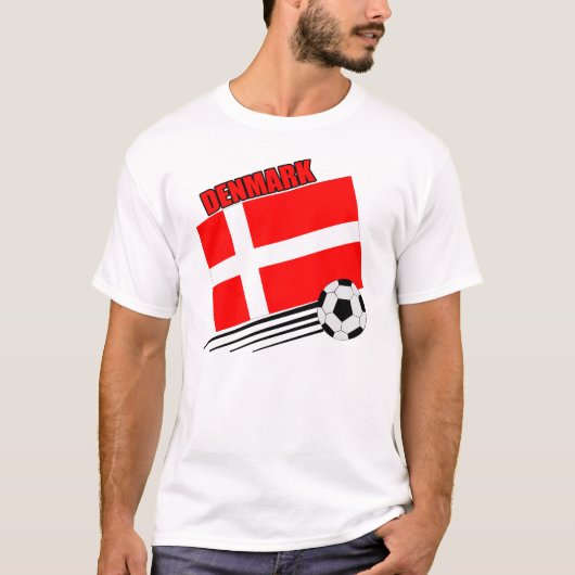 Denemarken - Voetbalteam T-shirt (Voorkant)
