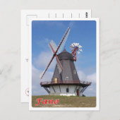 Denemarken - vuurtoren van Fanø - Briefkaart (Voorkant / Achterkant)