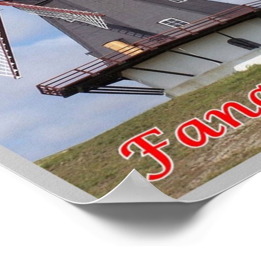 Denemarken - vuurtoren van Fanø - Poster (Hoek)