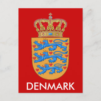 Denemarken Wapenmunt Briefkaart! Briefkaart
