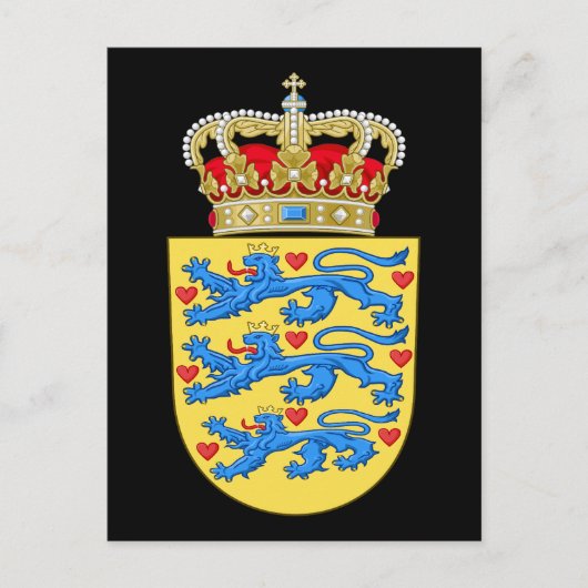denemarken wapenschild briefkaart (Voorkant)