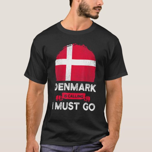Denemarken zegt dat ik moet gaan naar het Deense v T-shirt (Voorkant)