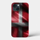 Denemarken zijden vlag Case-Mate iPhone case (Achterkant)