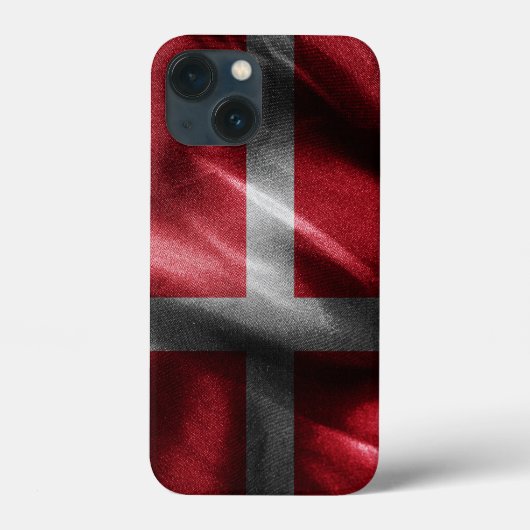 Denemarken zijden vlag Case-Mate iPhone case (Achterkant)