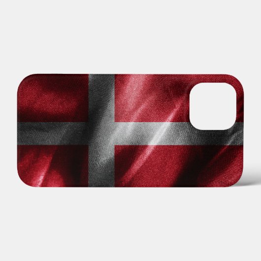 Denemarken zijden vlag Case-Mate iPhone case (Achterkant (horizontaal))