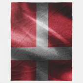 Denemarken zijden vlag fleece deken (Voorkant)
