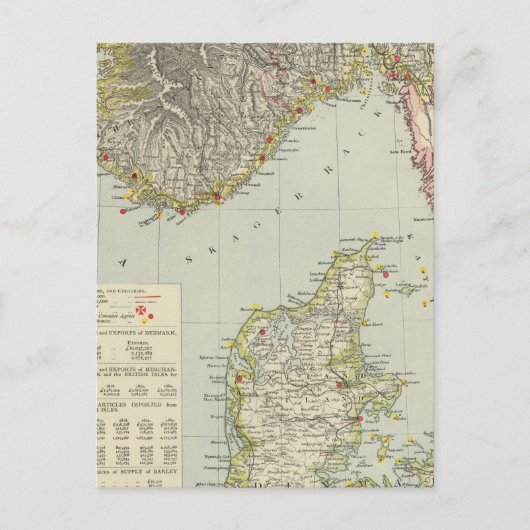 Denemarken, Zuid-Noorwegen Briefkaart (Voorkant)