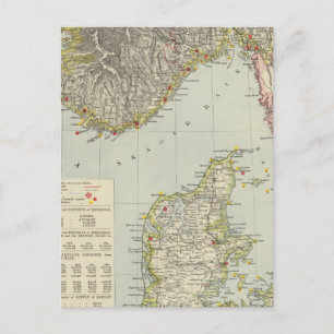 Denemarken, Zuid-Noorwegen Briefkaart