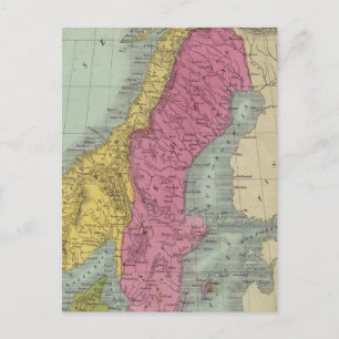 Denemarken Zweden en Noorwegen Briefkaart