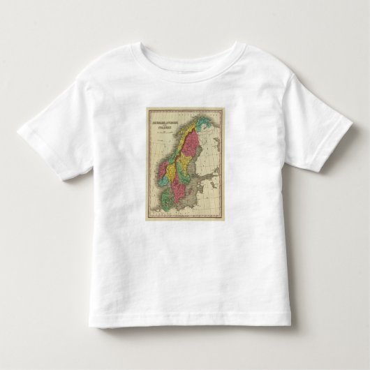 Denemarken, Zweden en Noorwegen Kinder Shirts (Voorkant)