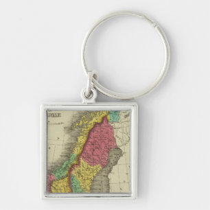 Denemarken, Zweden en Noorwegen Sleutelhanger