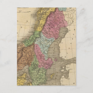 Denemarken, Zweden, Noorwegen Briefkaart