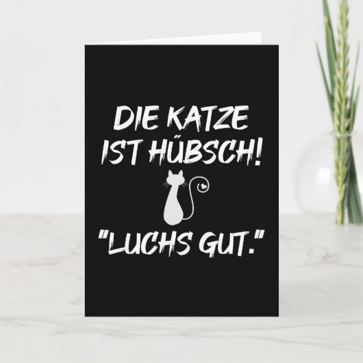 DEnglish  Cat Lynx Goed voor Docenten Kaart (Voorkant)