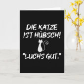 DEnglish  Cat Lynx Goed voor Docenten Kaart (Gele Bloem)