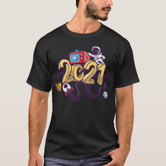 Dengobear Astronaut 2021 T-shirt (Voorkant)