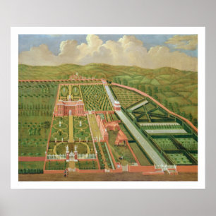 Denham Place, Buckinghamshire, c.1695 (olie op can Poster