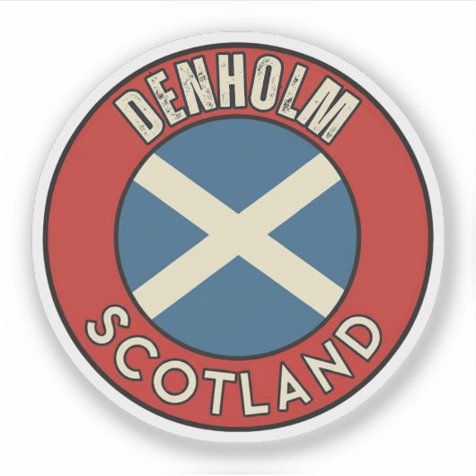 Denholm, Scotland Sticker (Voorkant)